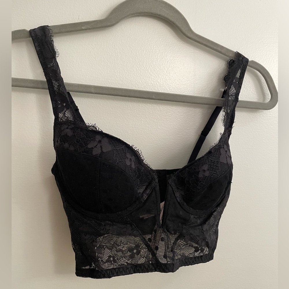 NWT Black Lace Bralette